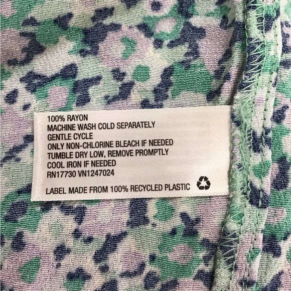 A New Day Floral Smocked Open Back Midi Dress Size XXL - Picture 7 of 9